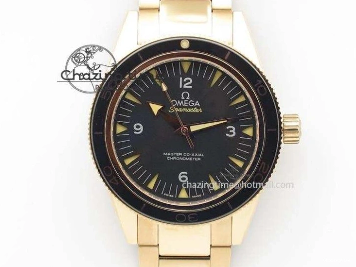 0522 Planet Ocean Professional Rose Gold Liquid Metal V6F 42mm On Black Rubber Strap A Vibrant 8266